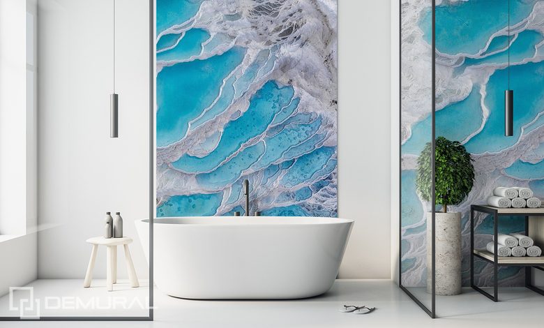 le melange de la mer un condense de beaute papier peint pour la salle de bain papiers peints demural