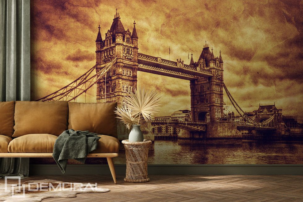 Pont de Londres en sépia climatique Papiers peints Sépia Papiers peints Demural