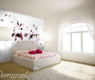une couette rose papier peint pour le chambres a coucher papiers peints demural