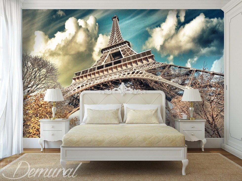 Sous le toit de Paris Papiers peints Tour Eiffel Papiers peints Demural